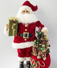 Santa with Tree & Bag of Goodies