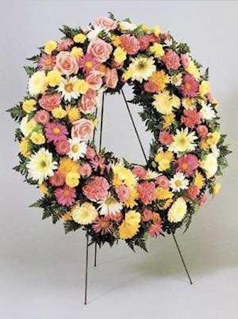 Standing Funeral Wreath Naples Funeral Flower Delivery