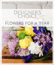 Designer's Choice Flowers for a Year